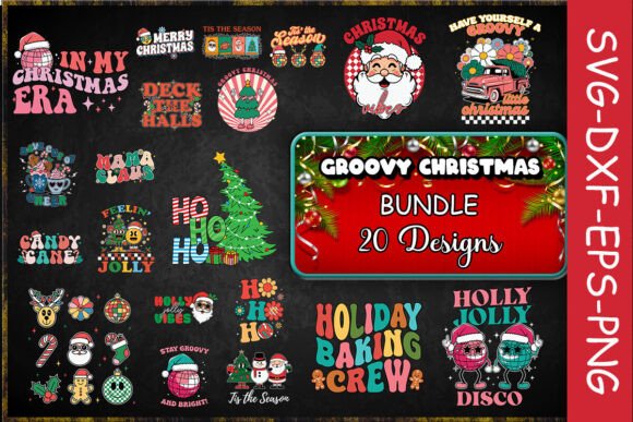 Download Groovy Christmas SVG Bundle - Christmas svg bundle Collection