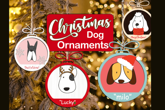 Download Christmas Dog Ornament Svg for Glowforge - Dog ornament svg Collection