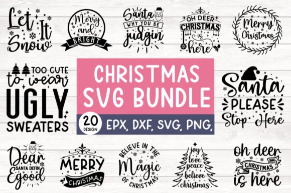 Download Christmas SVG Bundle, Christmas Quotes - Christmas svg bundle Collection
