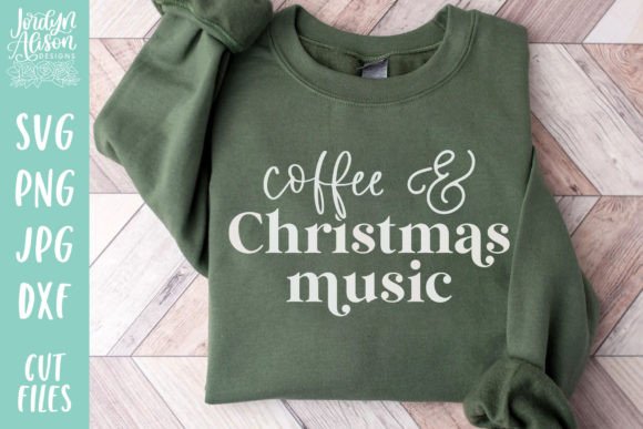 Download Coffee and Christmas Music SVG - Music Collection