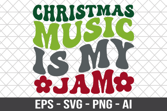 Download Christmas Music is My Jam Retro SVG - Music Collection