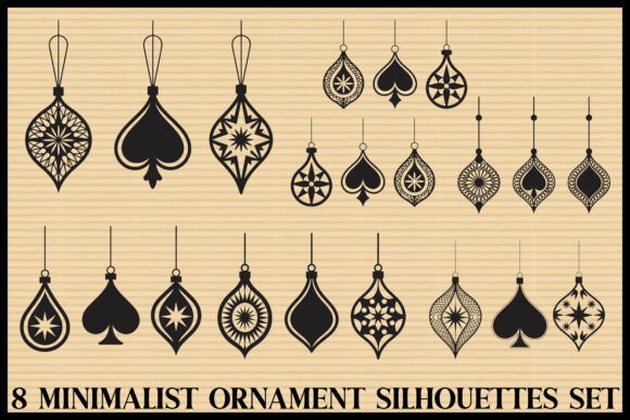 Download 6 Minimalist Ornament Silhouette Bundle - Premium Resources